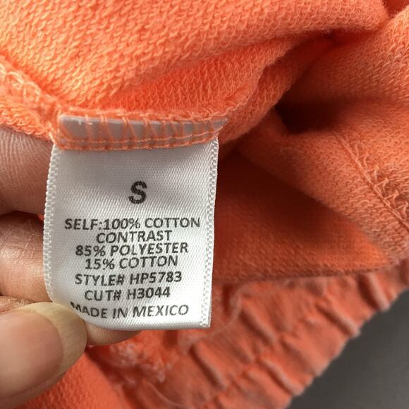 J.Her USA Womens Mineral Washed Wide Leg Pant Orange Patchwork Boho Preppy Sz S - Picture 5 of 16